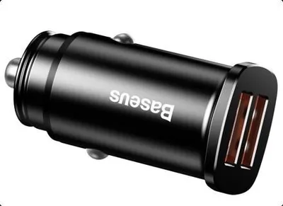 Produktbild von Baseus CCALL-DS01, Draußen, Zigarettenanzünder, 12 V, Schwarz