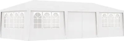 Image de Tente de réception avec parois latérales 4x9 m Blanc 90 g/m²