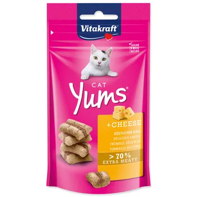 Obrázek produktu pro Pochoutka Vitakraft Cat Yums se sýrem 40g