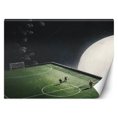 Produktbild von FOTOTAPETE Fußball im Weltraum 450x315 cm VLIES Tapete Wandtapete Wandbilder Wanddekoration Design Wohnzimmer Schlafzimmer Flur Büro Küche