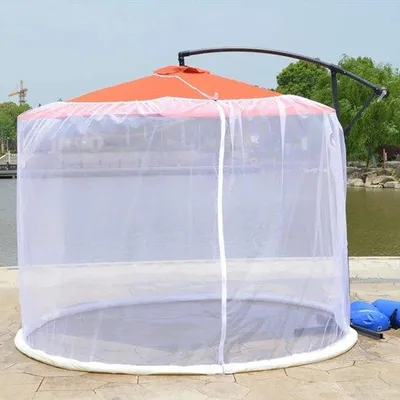 Produktbild von Mückennetz für Sonnenschirm 250-300cm weiß