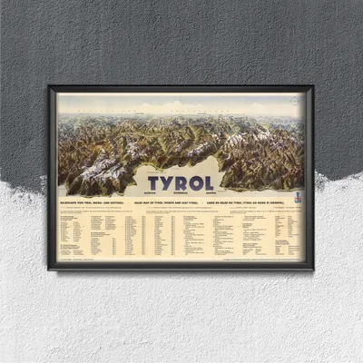 Produktbild von Poster - Canvas - Leinwand - 42 cm x 29,7 cm - Tirol Heinrich Beranna