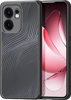 Image de Coque pour OPPO Reno13 F / FS 5G - Série Aimo de Dux Ducis - Étui arrière en TPU transparent - Noir