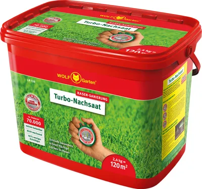 Produktbild von WOLF Garten Turbo Nachsaat 2,4 kg LR 120 Rasen-Sanierung