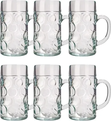 Produktbild von Bierglas, Bierkrug, Maßkrug, Bierseidel 6er Set Biergläser, ISAR - 0,3 Liter