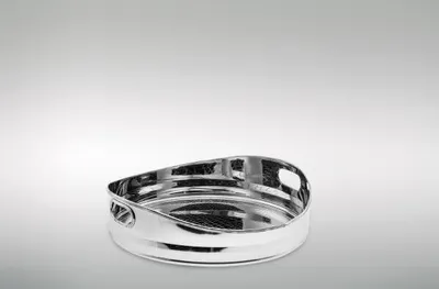 Produktbild von Tablett rund, Kroko-Look, Ø 36,5 cm, H 6,5 - 10 cm
