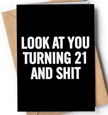 Produktbild von Famanu Geburtstagskarte Humorvoll - 21. Geburtstag