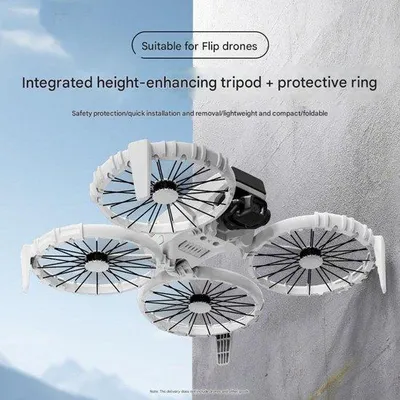 Immagine prodotto di Anello di protezione per droni DJI, regolabile in altezza, poggiapiedi, protezione, accessori