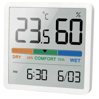 Immagine prodotto di Stazione meteo da interno digitale LCD con termometro e igrometro per temperatura e umidità