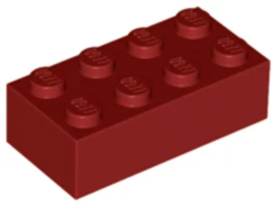 Immagine prodotto di 1 pezzo LEGO c. 3001 in rosso scuro