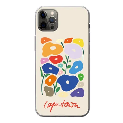 Produktbild von MuchoWow® Handyhülle Schutzhülle Hülle für iPhone 13 Pro Max Blume - Abstrakt - Südafrika Silikon Softcase Handy Hülle - Mobiltelefon