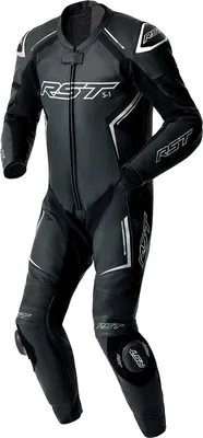 Produktbild von RST S1 D3O perforierte 1-Teiler Motorrad Lederkombi, schwarz/weiß, 52