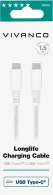 Produktbild von LongLife Charging Cable, USB Type-C™ Daten- u. Ladekabel, 1,5m (62398)
