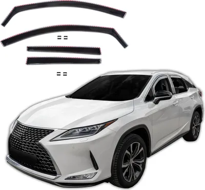 Image de GP Déflecteurs Deflecteurs D'Air Pour Lexus RX 4 2016-2022 4pcs, Aérodynamique, Montage Facile