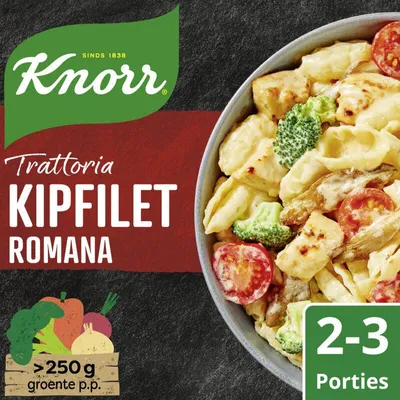Produktbild von Knorr Trattoria Kipfilet Romana 250g – Würzige italienische Hähnchenbrustfilets