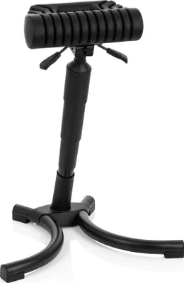 Produktbild von hjh OFFICE Stehhilfe ergonomisch TOP WORK 33 Sitz-Steh-Hocker, Arbeitshocker höhenverstellbar bis 150 kg belastbar, Sitzhöhe 65 - 82 cm Hartschaum