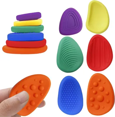 Imagen del producto de Juguetes sensoriales para aliviar el estrés - 6 unidades - Adecuados para personas con autismo - Juguetes antiestrés - Reducción del estrés