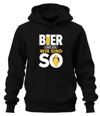 Obrázok produktu pre Pivo a ja, sme takí zábavní. Pijeme, oslavujeme, alkohol, rozlúčka so slobodou. Mikina s kapucňou, čierna, veľkosť S