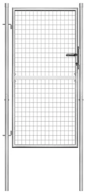 Obrázok produktu pre vidaXL Pozinkovaná oceľová záhradná brána 100 x 150 cm strieborná