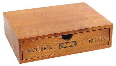 Productafbeelding van Multifunctionele Houten Organizer met Lade voor Bureau