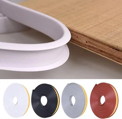 Produktbild von Selbstklebende U-Profil Kantenveredelung 5 Meter - Flexibles TPE Möbelringband für Gehäuse, Tisch und Arbeitsplatte