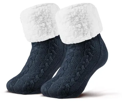 Produktbild von Socken mit Kuscheleffekt für Damen – Haussocken – Rutschfest – Warm – 1 Paar