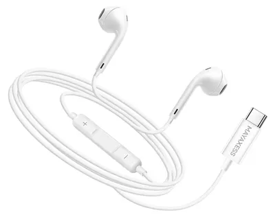 Produktbild von Mayaxess, USB-C Kopfhörer mit Mikro für Galaxy A57, Weiß