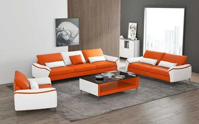 Produktbild von Sofagarnitur 321 Sofas Sitzer Weiß Wohnzimmer