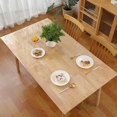Obrázek produktu pro Průhledný ubrus – kvalitní ubrus, snadno se čistí a lze ho prát, 90 x 160 cm