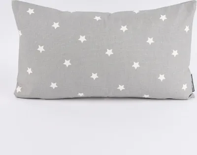 Produktbild von SCHÖNER LEBEN. Kissenhülle Twinkle Sterne grau weiß 30x50cm