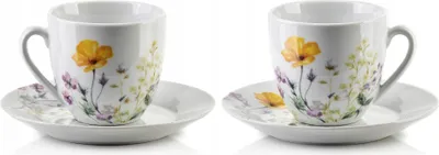 Produktbild von Kaffeeservice Tee-Set Kaffee-Set Tasse Untertasse Trianon 280ml LUMINARC 8-tlg.