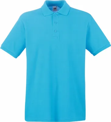 Produktbild von Piqué Polo | Fruit of the Loom (FOL63218), Farbe:azure blue, Größe:XXXL
