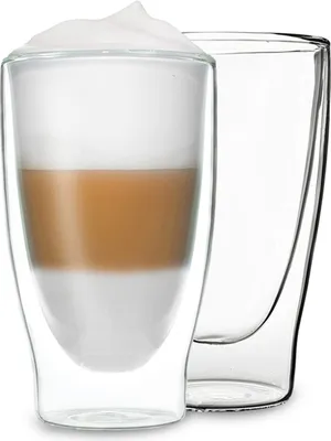 Obrázok produktu pre DUOS®, sklenené šálky na na latte macchiato, 2 x 400 ml, dvojstenné poháre