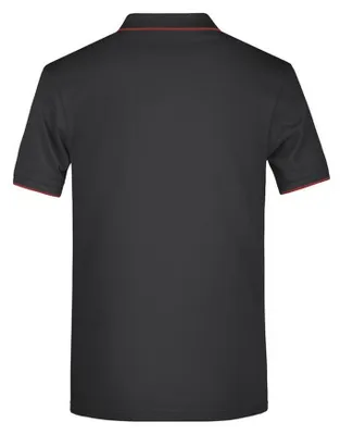 Produktbild von James and Nicholson - Poloshirt für Herren LT2705 (XL) (Schwarz/Rot)