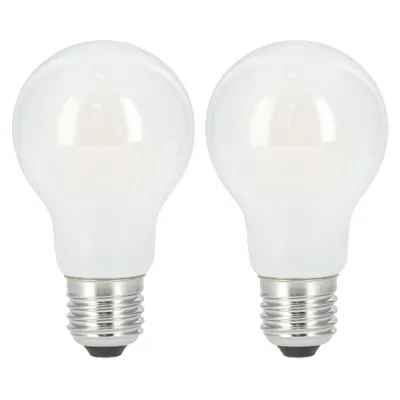 Produktbild von LED-Filament, E27, 806lm ersetzt 60W, Glühlampe, Matt, Warmweiß, 2 Stü