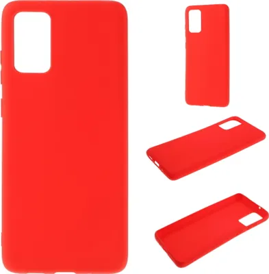 Produktbild von Hülle für Samsung Galaxy S20+ Plus Handyhülle Schutzhülle Silikon Cover Matt Rot
