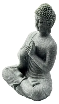 Produktbild von Buddha-Gartenfigur aus Kunstharz, Steinstatue für Innen- und Außenbereiche