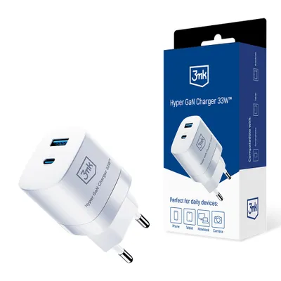 Produktbild von 3mk Schnell Ladegeräte 3mk Hyper GaN Charger 33W Weiss