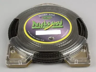 Produktbild von NYLSAW - Mähfaden - Ø 4,0 mm - Länge 21 m - 4-Kantfaden gezahnt - für Freischneider und Motorsensen, Schwarz