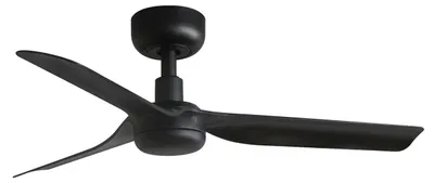 Image de Ventilateur de plafond à basse consommation avec télécommande Mini Punt 90 cm Noir / Noir