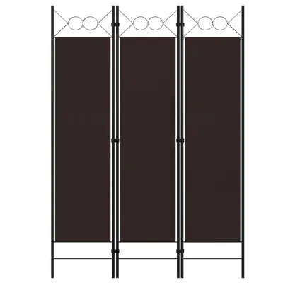 Zdjęcie produktu dla Parawan 3-panelowy, brązowy, 120 x 180 cm