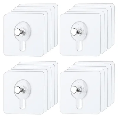 Produktbild von 20 Stück Bilderhaken Selbstklebend, Transparent Klebehaken Bilder Aufhängen Ohne Bohre, Klebehaken Bilderrahmen, Bildaufhänger Selbstklebend für Bilder, Poster, Fotos, Dekorative Gemälde (20)