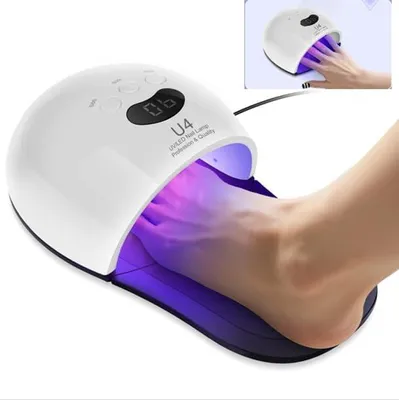 Produktbild von 48W UV LED Nageltrockner, Nagellampe mit 30 LEDs, schnelles Aushärten für Gel Nagellack, Sensor, LCD Display, für Nagelstudio & Zuhause