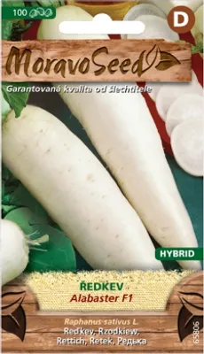 Obrázek produktu pro Ředkev bílá ALABASTER F1 - hybrid, dlouhá 65806
