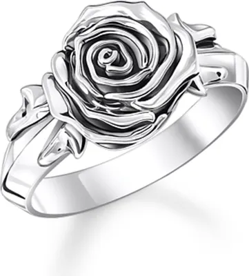 Produktbild von Thomas Sabo Midnight Rose TR2487-637-21 Damenring, Ringgröße:54