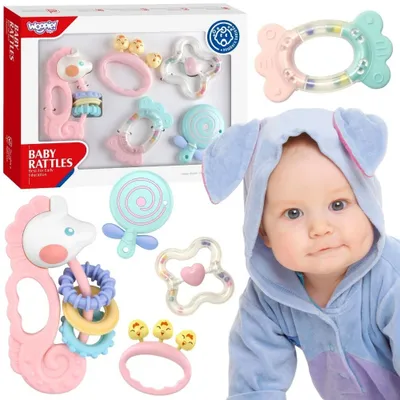 Produktbild von Woopie Baby Sensorisches Rassel-Beißring-Set