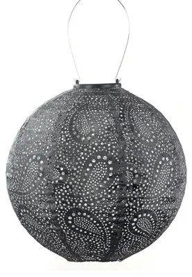 Produktbild von LUMIZ Gartenbeleuchtung - Außenleuchten - Paisley Runden - 30cm - Dunkelgrau