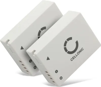 Image de CELLONIC 2x Batterie pour Appareil photo Compatible avec Canon PowerShot SX50 HS, PowerShot G15, PowerShot SX40 HS, NB-10L - (800mAh, 7.4V)