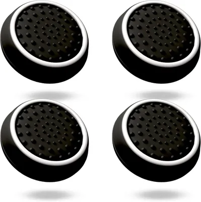 Immagine prodotto di Impugnature per controller - Compatibili con PlayStation 5 - Set per migliorare la presa e la precisione di mira - Adatte a controller standard e modelli con impugnature. Copri-joystick per una presa e una precisione migliori