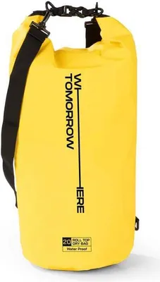 Zdjęcie produktu dla Suchy worek PVC Where Tomorrow - Style 02 - 20L - żółty